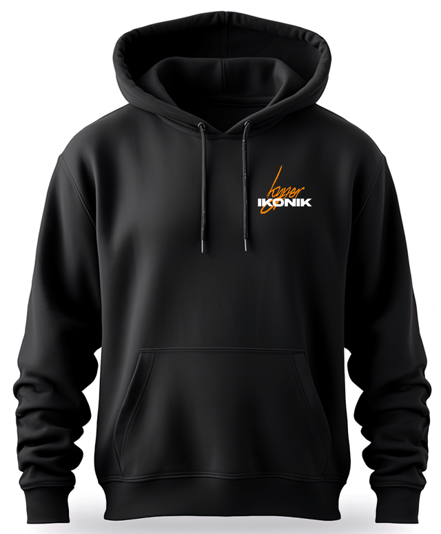 Premium Black Hoodie | BMW E36 - Orange