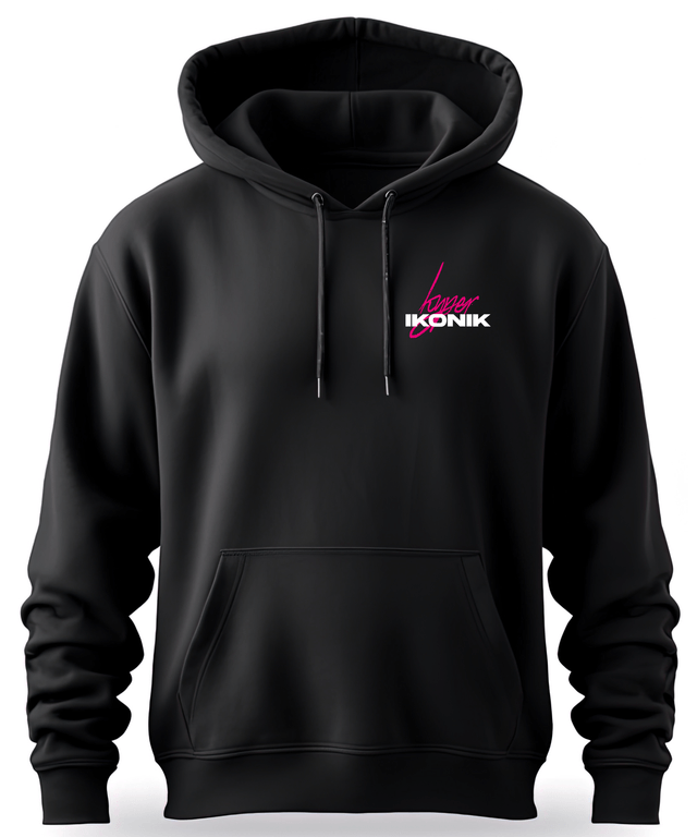 Premium Black Hoodie | BMW E36 - Pink