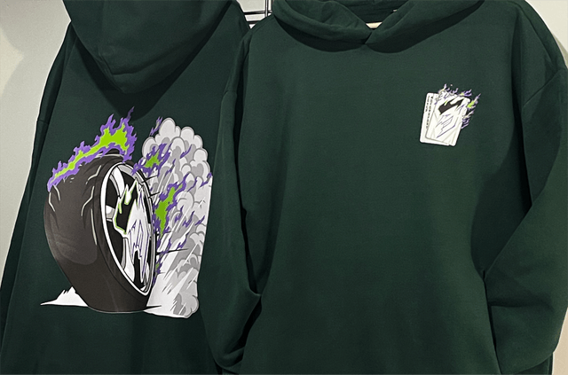 JKR MOTORSPORT Hoodie - Green Heavyweight
